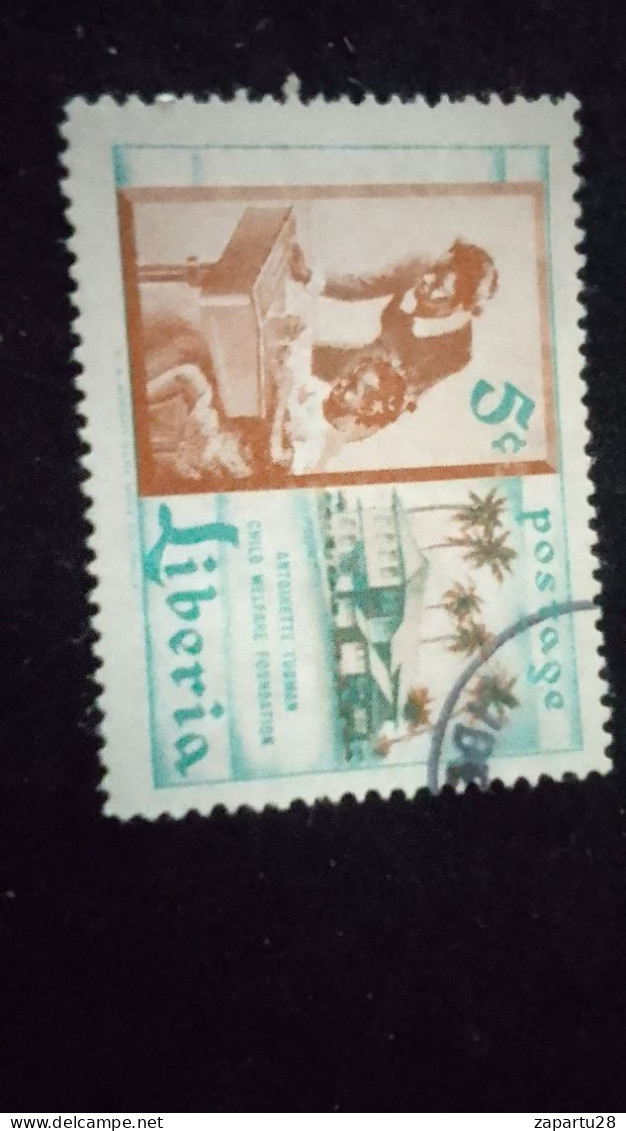 LİBERYA--1955   5 C      DAMGALI  SPORTS - Liberia