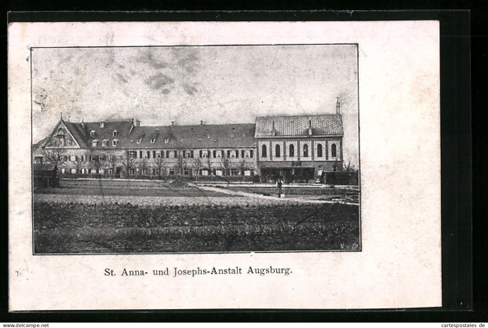 AK Augsburg, An Der St. Anna- Und Josephs-Anstalt  - Augsburg