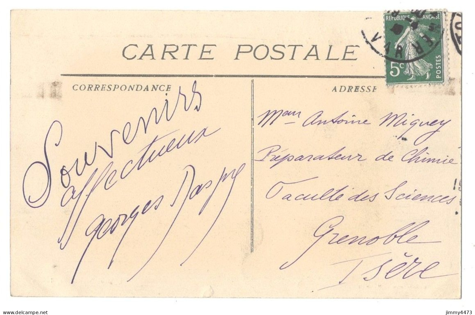 CPA - " Jules Ferry " Cuirassé De 1ère Classe - Marine Militaire Française - N° 2657 - Edit. L. Olive Dépositaire Toulon - Guerra