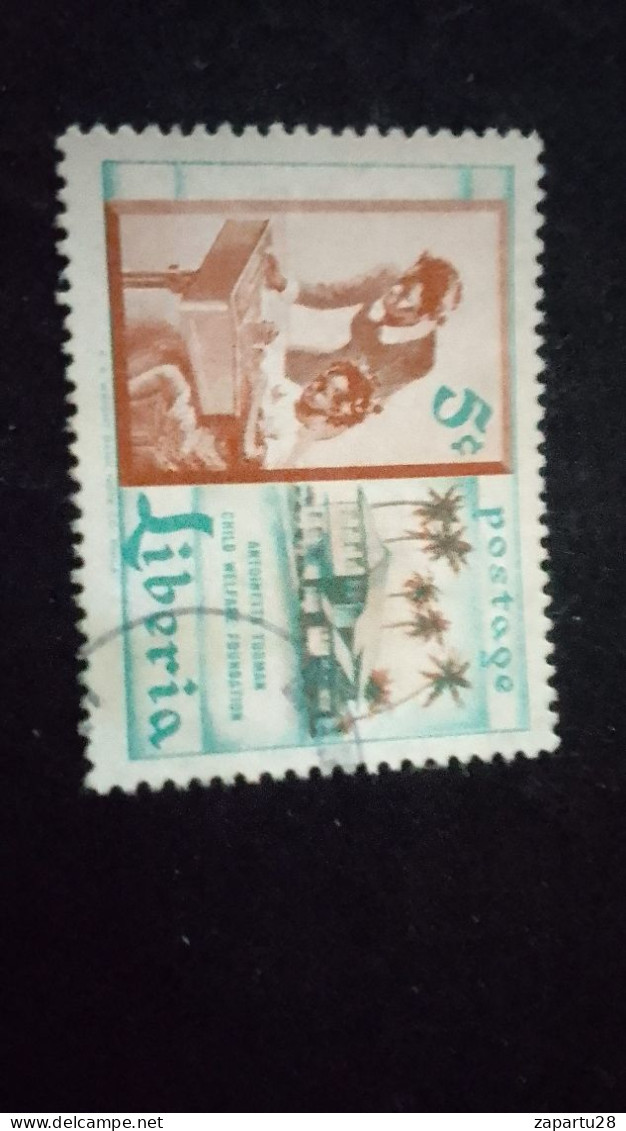 LİBERYA--1955   5 C      DAMGALI  SPORTS - Liberia