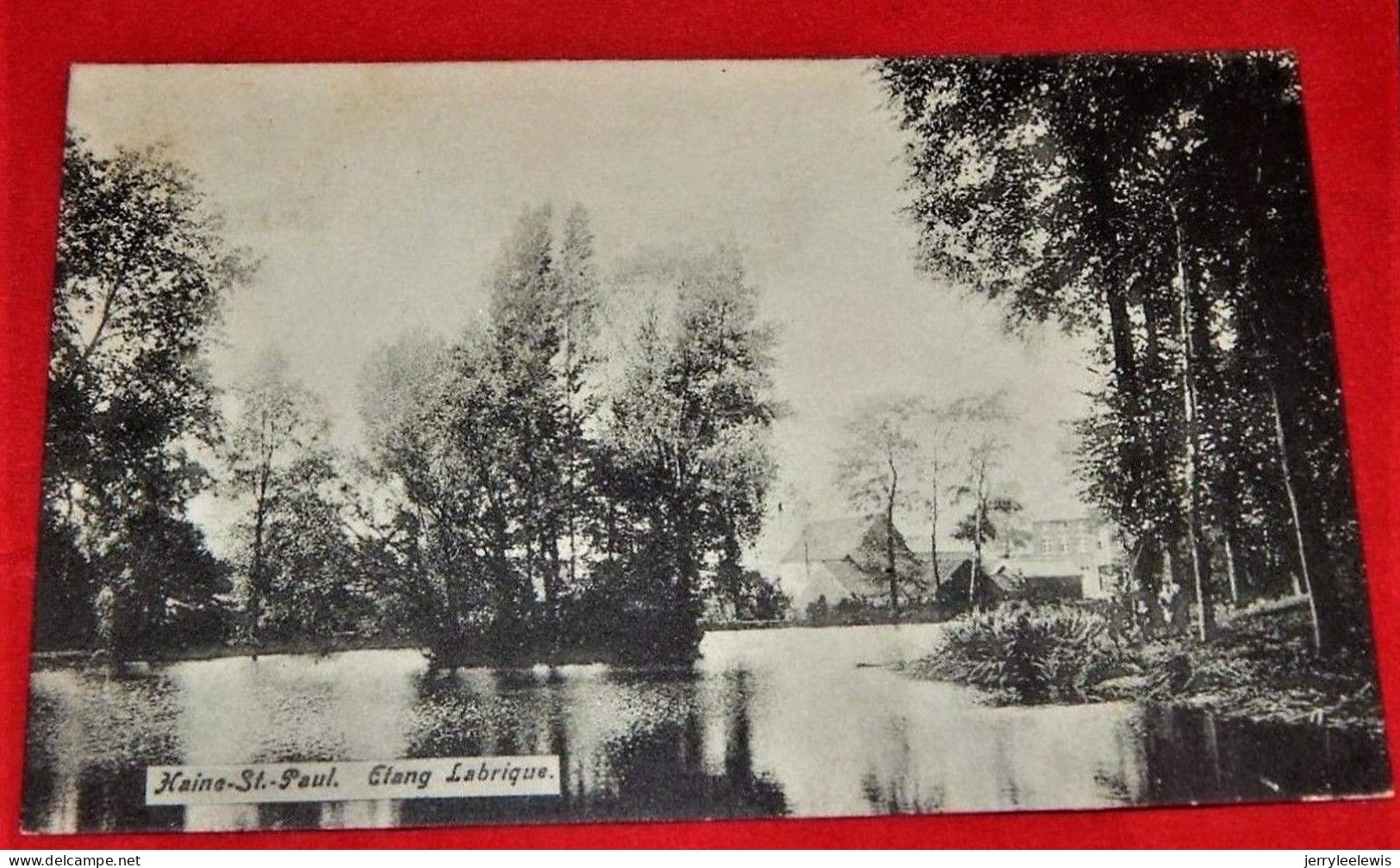 HAINE SAINT PAUL    -  Etang Labrique  -  1907   - - La Louvière