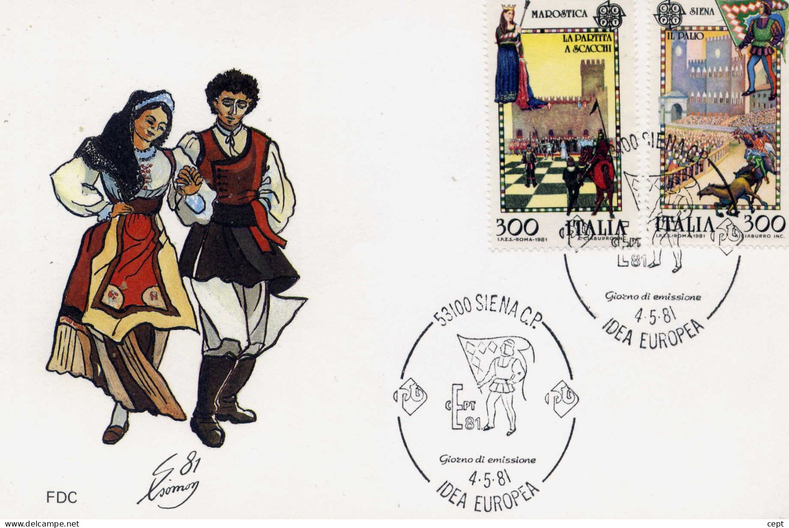 Italia- Europa Cept 1981 -  FDC - 1981