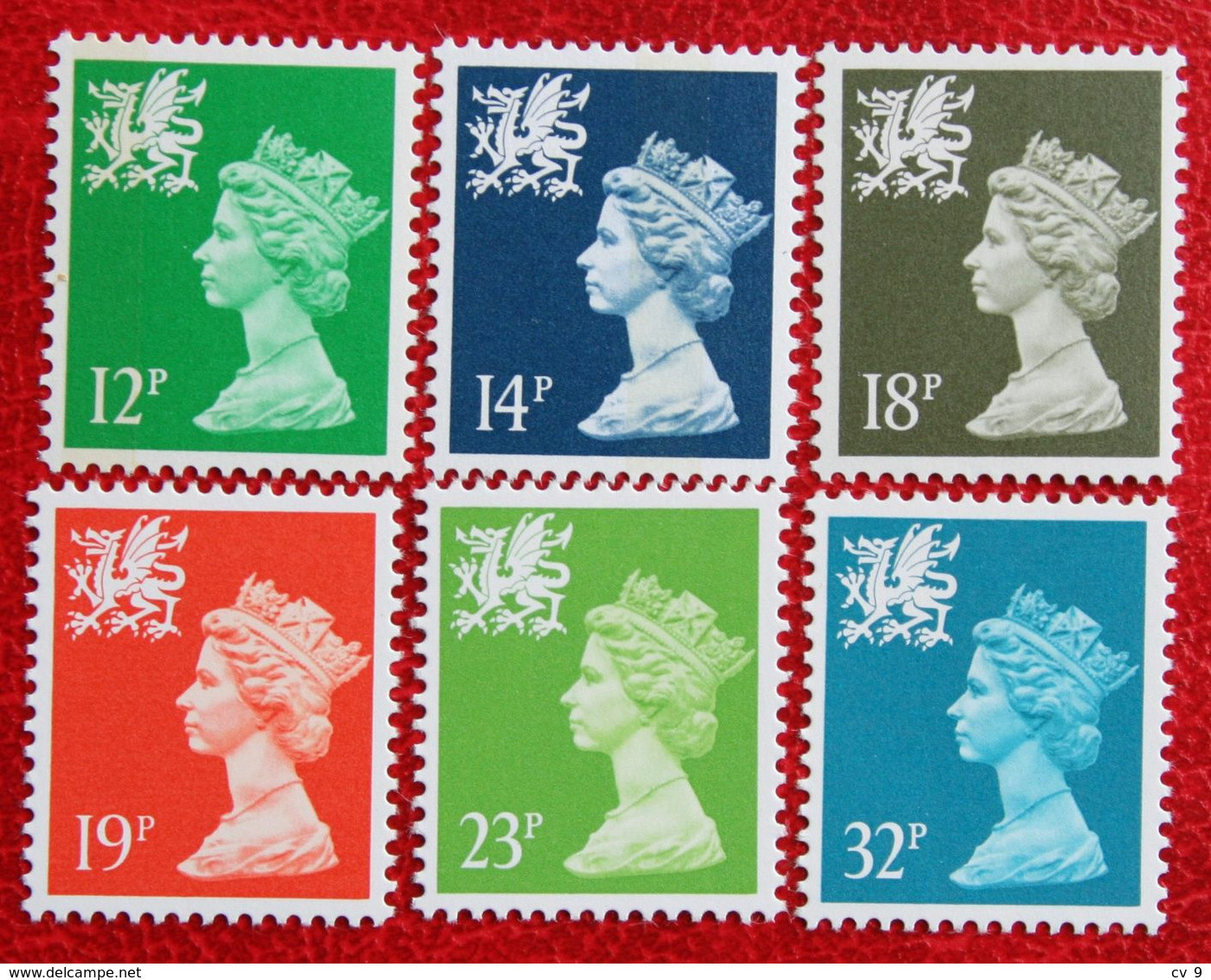 6 Value Value MACHIN Welsh Wales (Mi 46-51) 1986 1987 1988 POSTFRIS MNH ** ENGLAND GRANDE-BRETAGNE GB GREAT BRITAIN - Galles