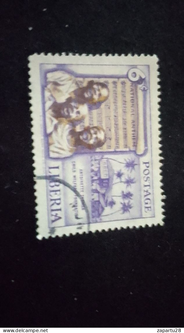 LİBERYA--1955   6 C      DAMGALI  SPORTS - Liberia