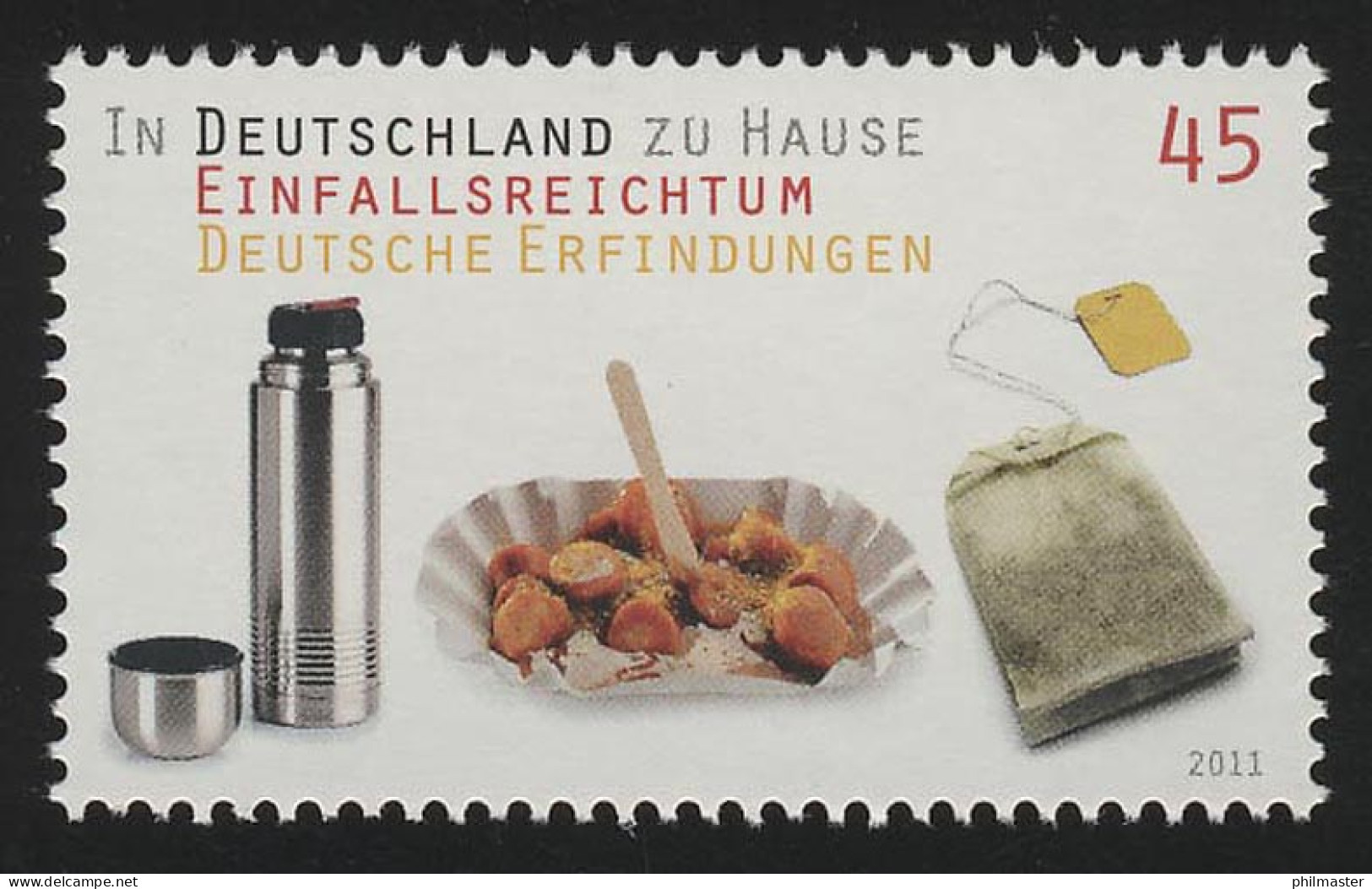 2891 Einfallsreichtum: Thermoskanne - Currywurst - Teebeutel, ** - Ongebruikt