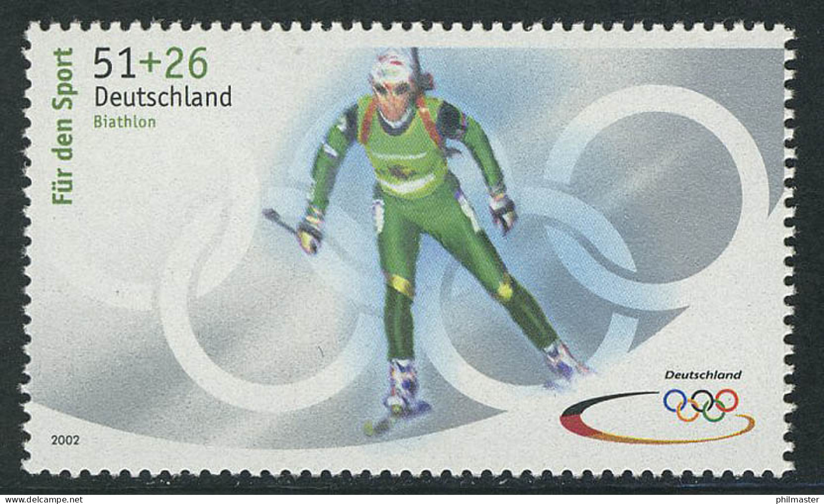 2237a Sporthilfe 51+26 C Olympiade Biathlon, ** - Unused Stamps