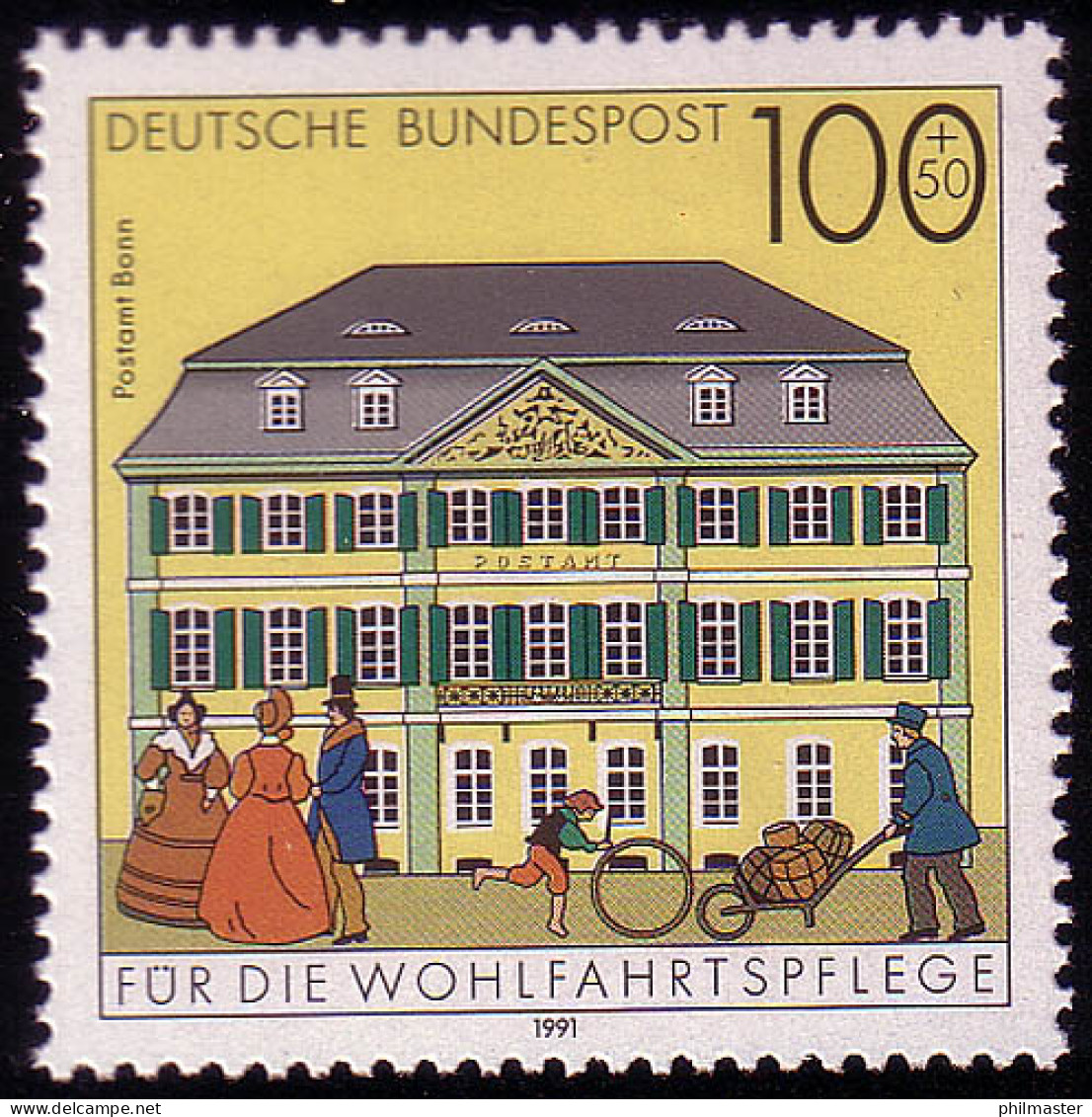 1567 Postamt Bonn 100+50 Pf ** - Ungebraucht