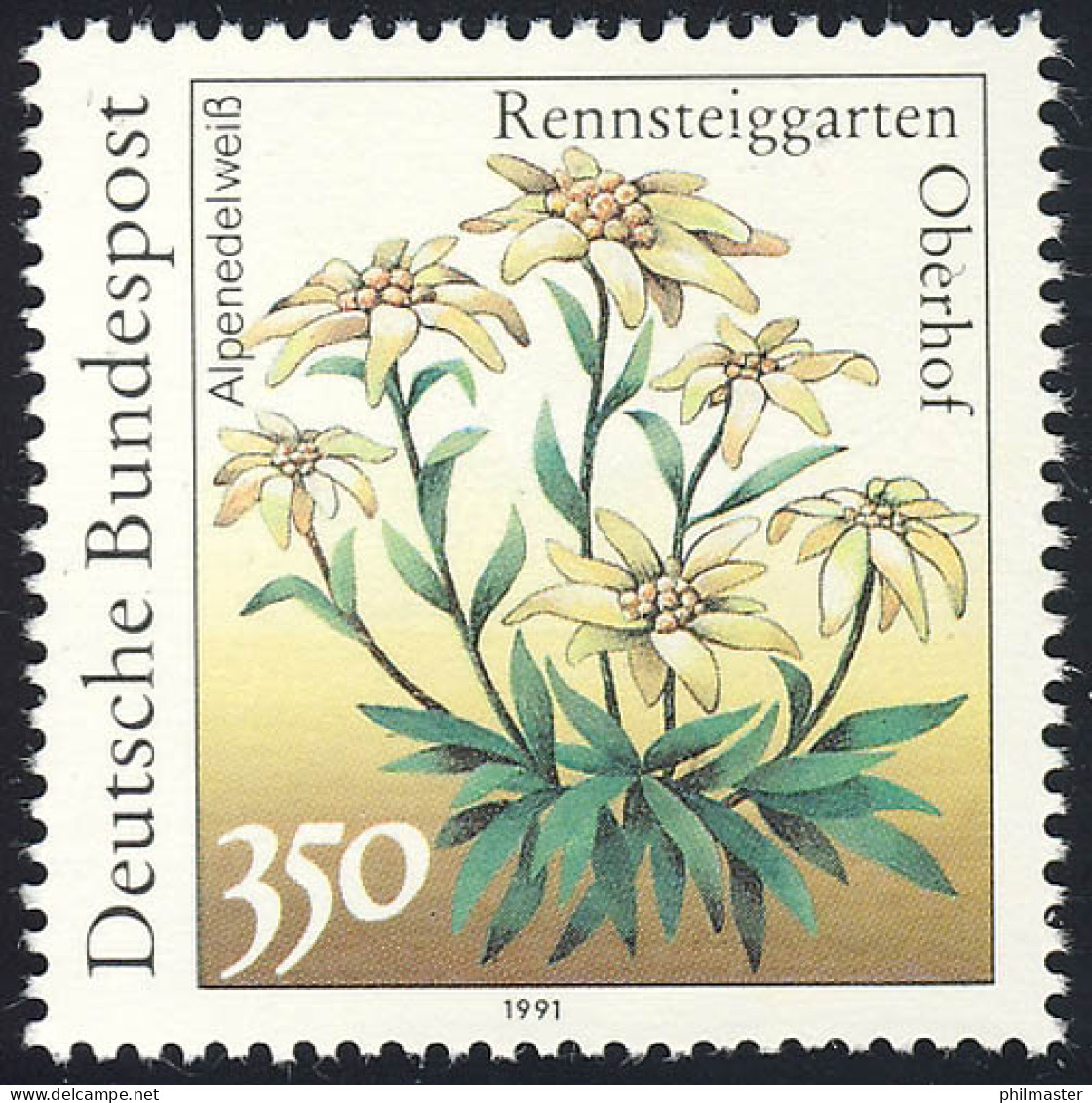 1509 Alpenedelweis 350 Pf ** - Ungebraucht