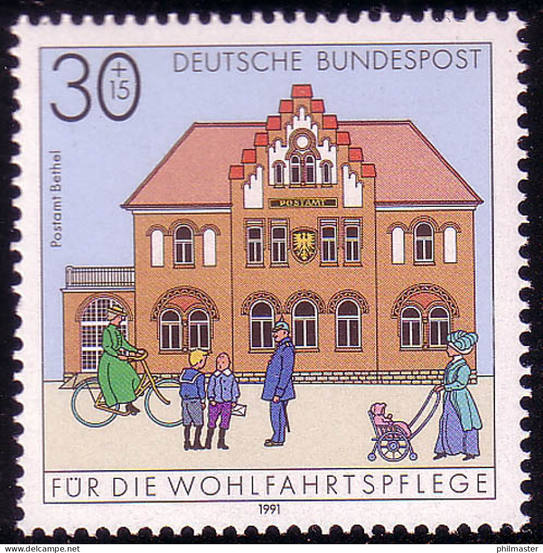 1563 Postamt Bethel 30+15 Pf ** - Neufs