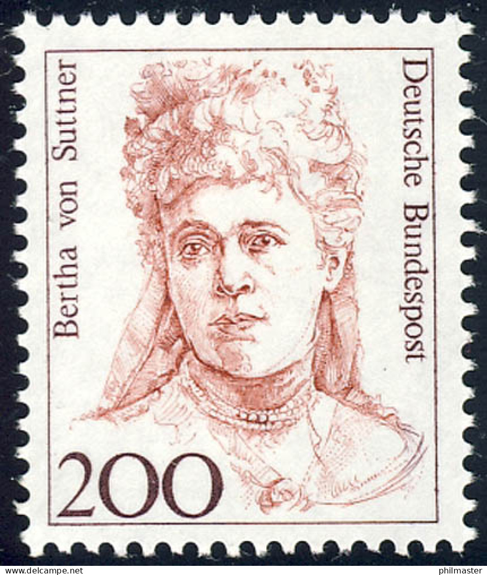 1498 Frauen 200 Pf Bertha Von Suttner ** - Neufs