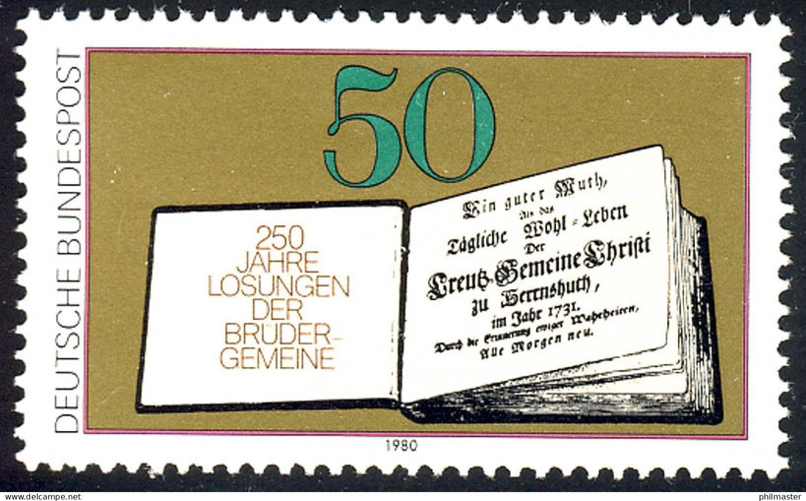 1054 Losungsbuch Der Brüdergemeinde ** - Unused Stamps