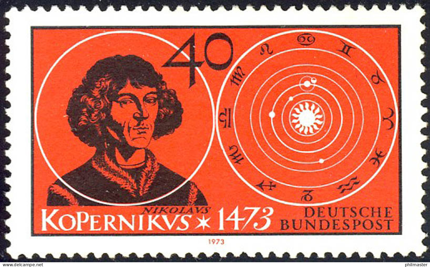758 Nikolaus Kopernikus ** - Unused Stamps