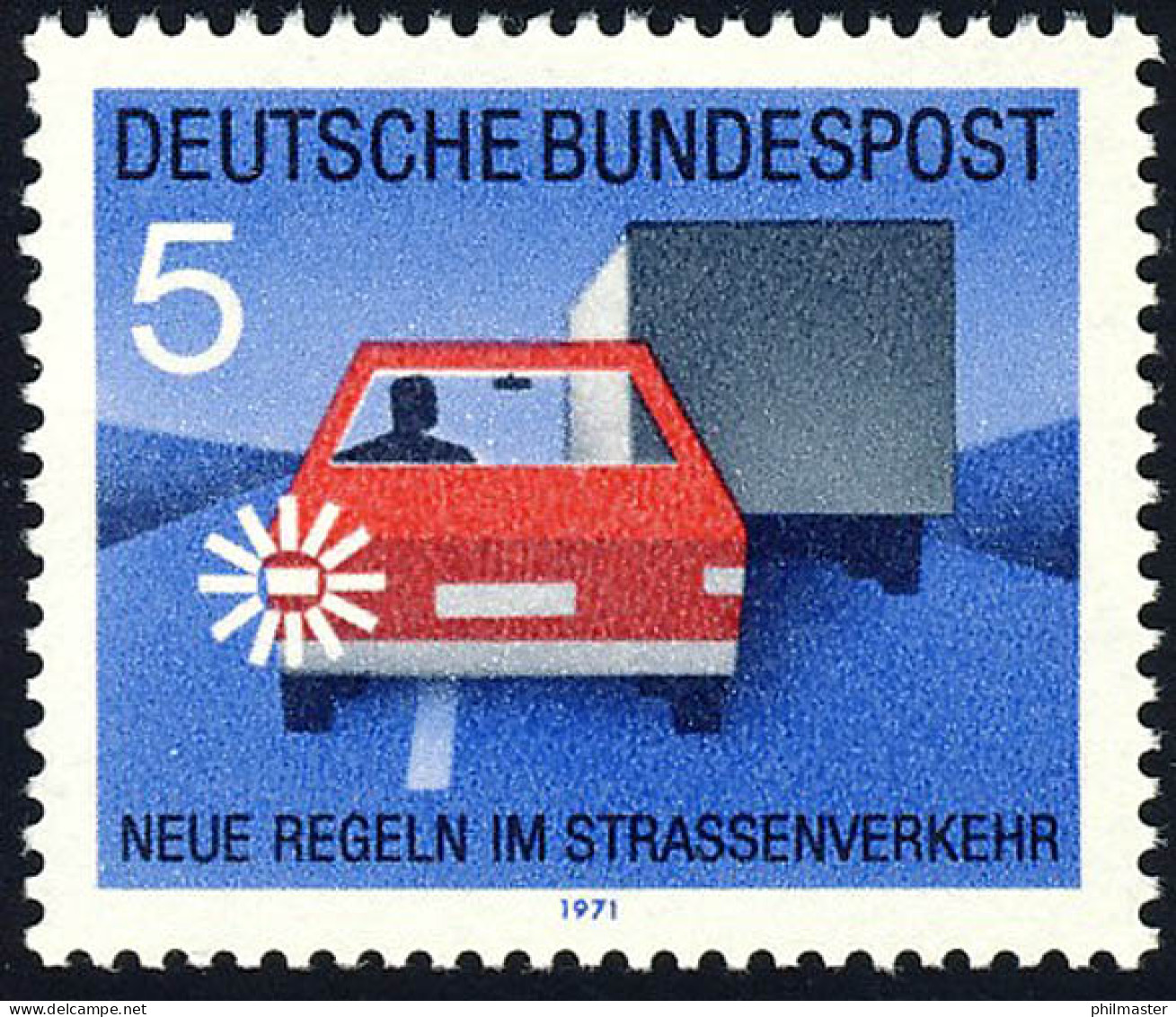 670 Straßenverkehr 5 Pf Fahrtrichtungsanzeiger ** - Unused Stamps