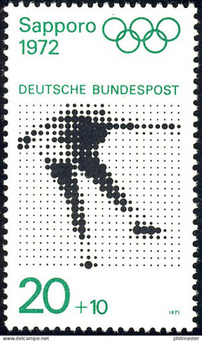 681 Olympische Spiele 20+10 Pf Eiskunstlauf ** - Unused Stamps