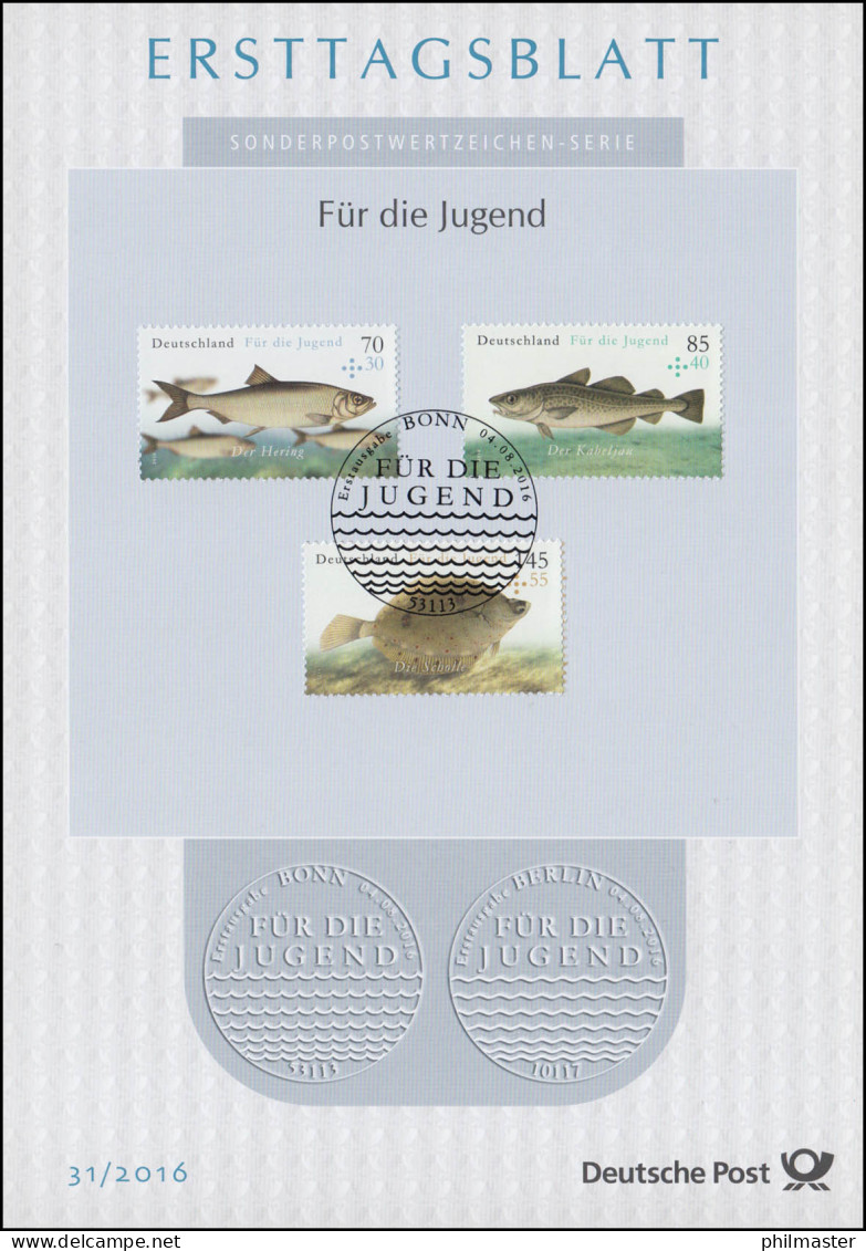 ETB 31/2016 Jugend, Fische, Hering, Kabeljau, Schole - 2011-…