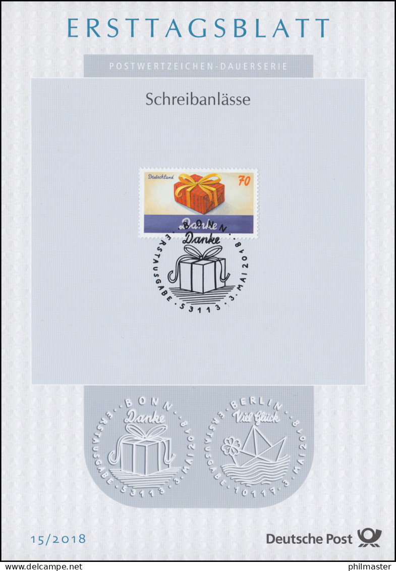 ETB 15/2018 Schreibanlässe, Danke - 2011-…