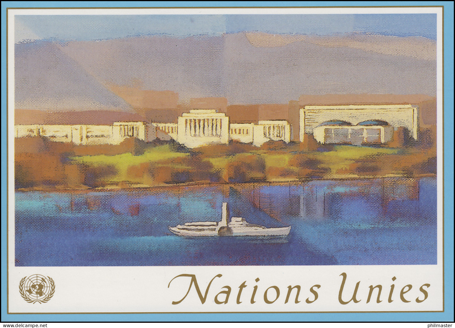 UNO Genf Postkarte P 17 Palais Des Nations 0,90+0,10 Franken 2004 ET-O 21.9.2004 - Other & Unclassified