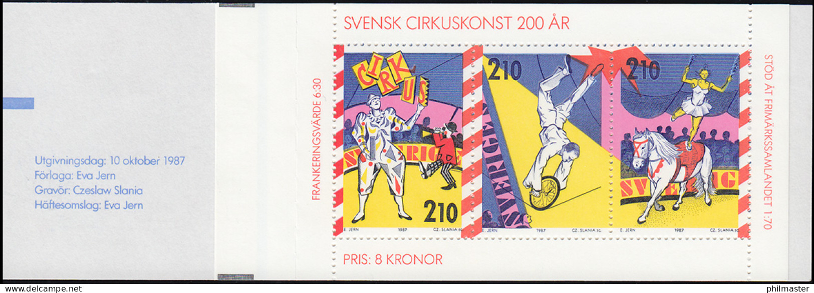 Markenheftchen 124 Zirkus In Schweden, ** - Non Classificati