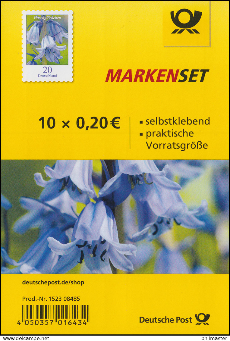 FB 83 Blume Hasenglöckchen 20 Cent, Folienblatt Mit 10x3432, Postfrisch ** - 2011-2020