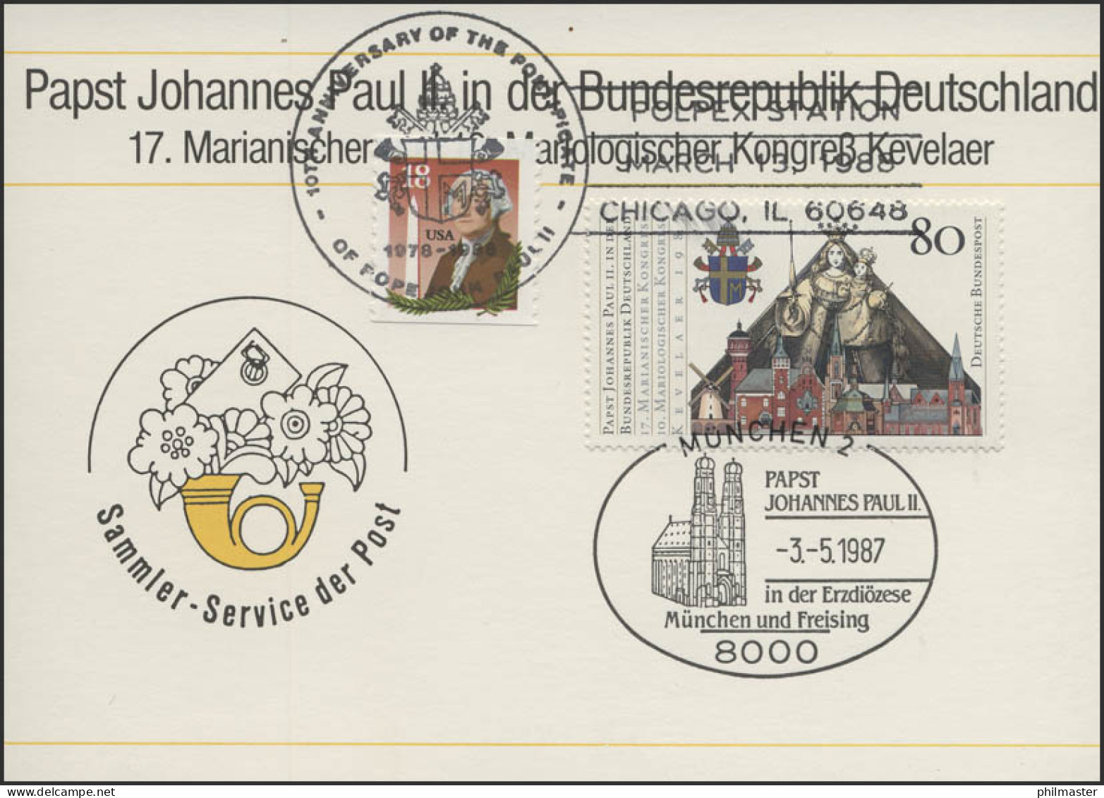 Deutschland/USA: Johannes Paul II München - Chicago - Kevelaer - Päpste