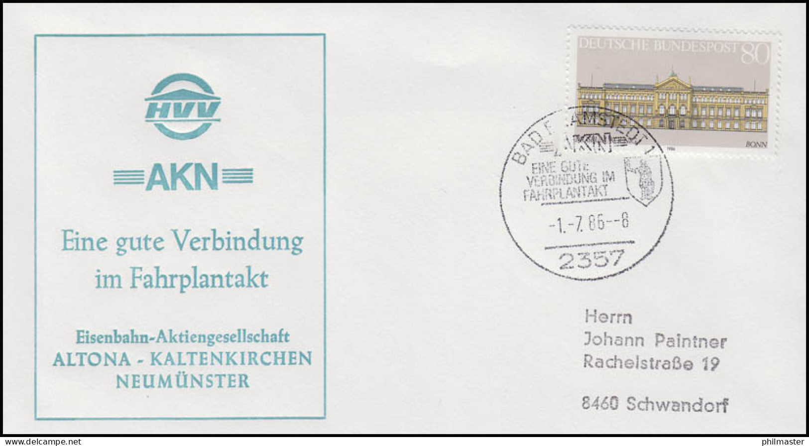 AKN Eisenbahn-AG Altona-Kaltenkirchen-Neumünster, Bf SSt Bad Bramstedt 1.7.1986 - Trains