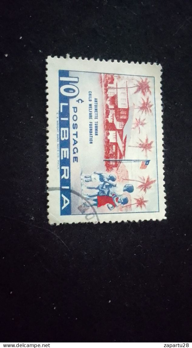 LİBERYA--1955   10C      DAMGALI  SPORTS - Liberia