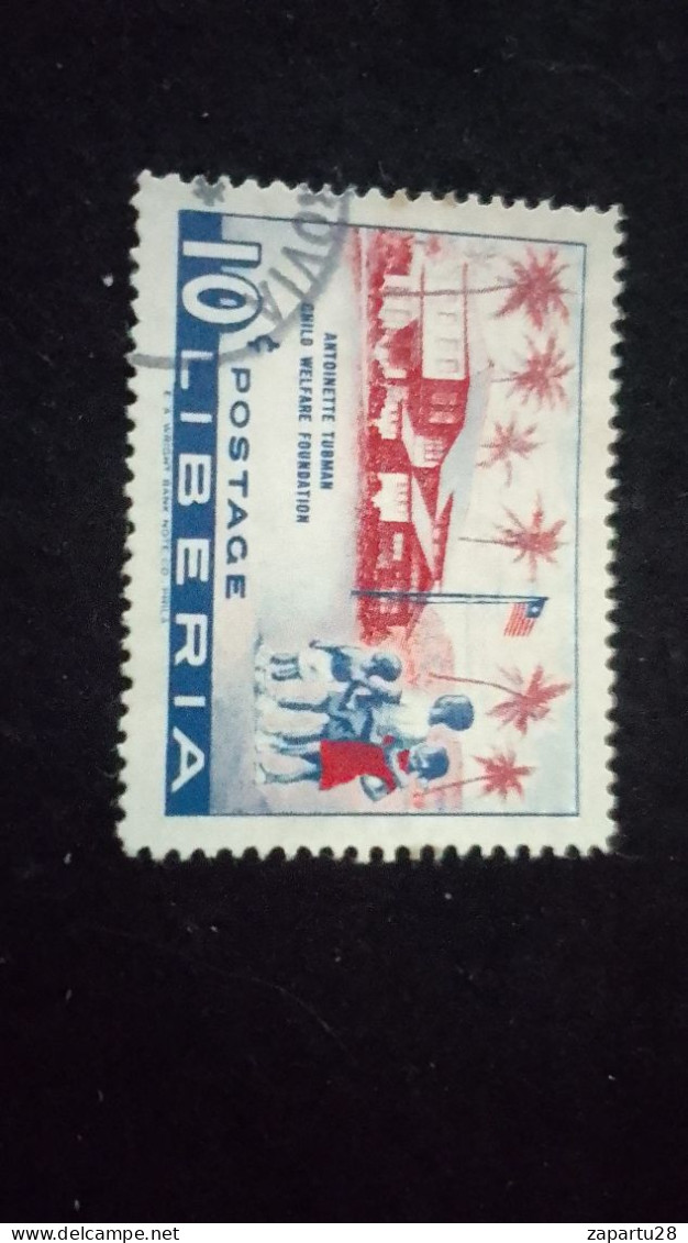 LİBERYA--1955   10C      DAMGALI  SPORTS - Liberia