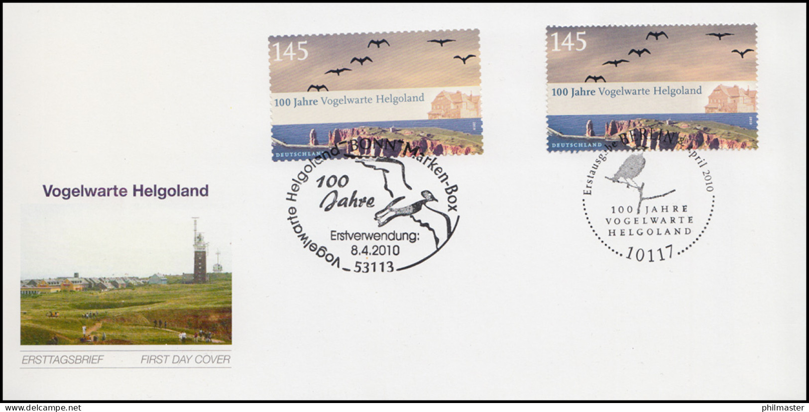 2793 Vogelwarte Helgoland Selbst- Und Nassklebend 2792 Auf Einem FDC EV-O/ESSt - Lettres & Documents