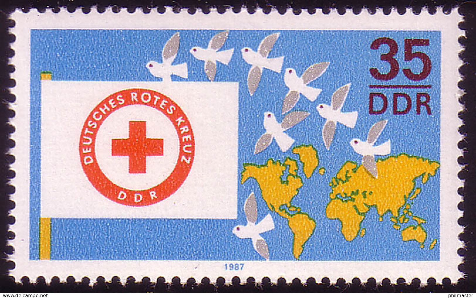 3088 Deutsche Rote Kreuz Der DDR 1987 ** - Unused Stamps