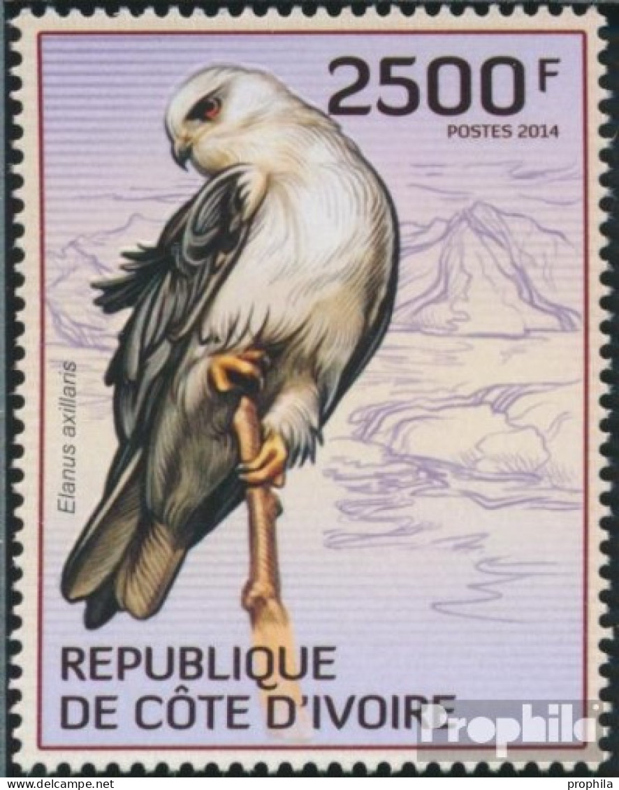 Elfenbeinküste 1558 (kompl.Ausg.) Postfrisch 2014 Greifvögel - Côte D'Ivoire (1960-...)