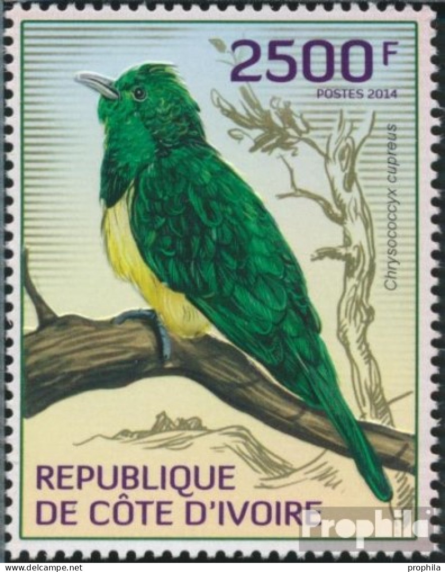 Elfenbeinküste 1548 (kompl.Ausg.) Postfrisch 2014 Kuckkucke - Côte D'Ivoire (1960-...)