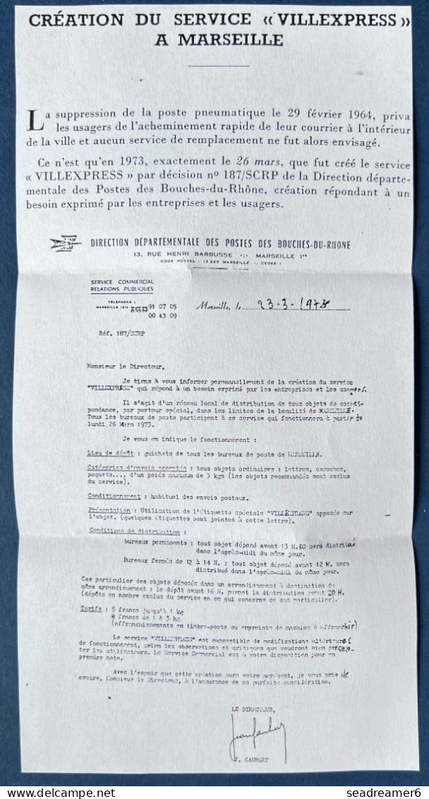 CREATION DU SERVICE " VILLEXPRESS " A MARSEILLE Lettre Liberté De Gandon N°227610 FR Violet RR - 1982-1990 Vrijheid Van Gandon