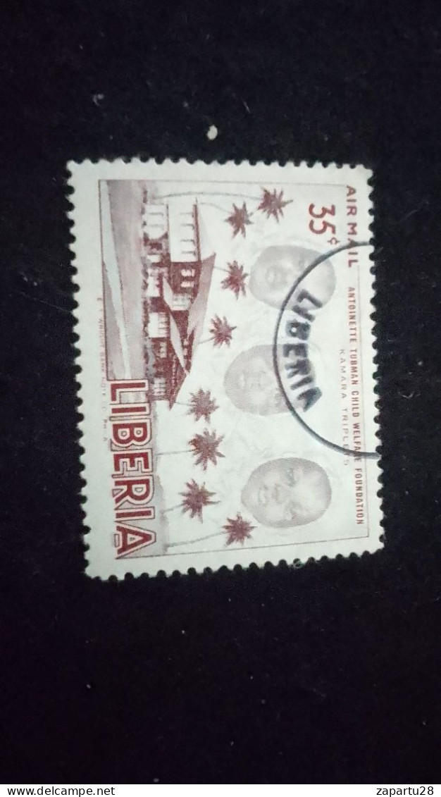 LİBERYA--1955   35C      DAMGALI - Liberia