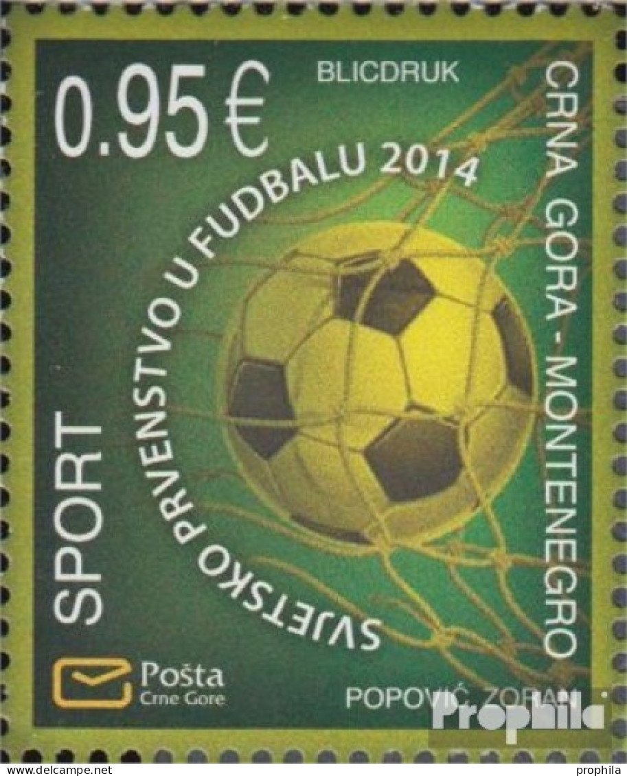 Montenegro 354 (kompl.Ausg.) Postfrisch 2014 Fußball WM Brasilien - Montenegro