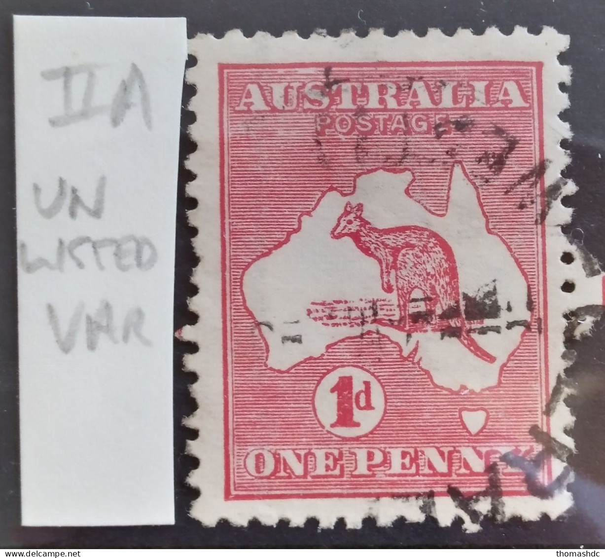 1913 1d Red 1st Wmk Die IIA SG 2e BW 4 Unlisted Var - Usati