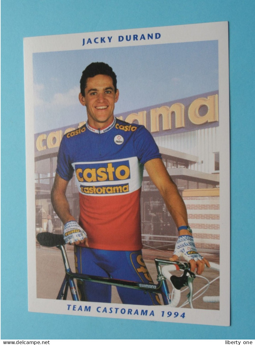 Jacky DURAND > Team CASTORAMA 1994 ( Zie / Voir SCANS ) Nieuw ! - Ciclismo