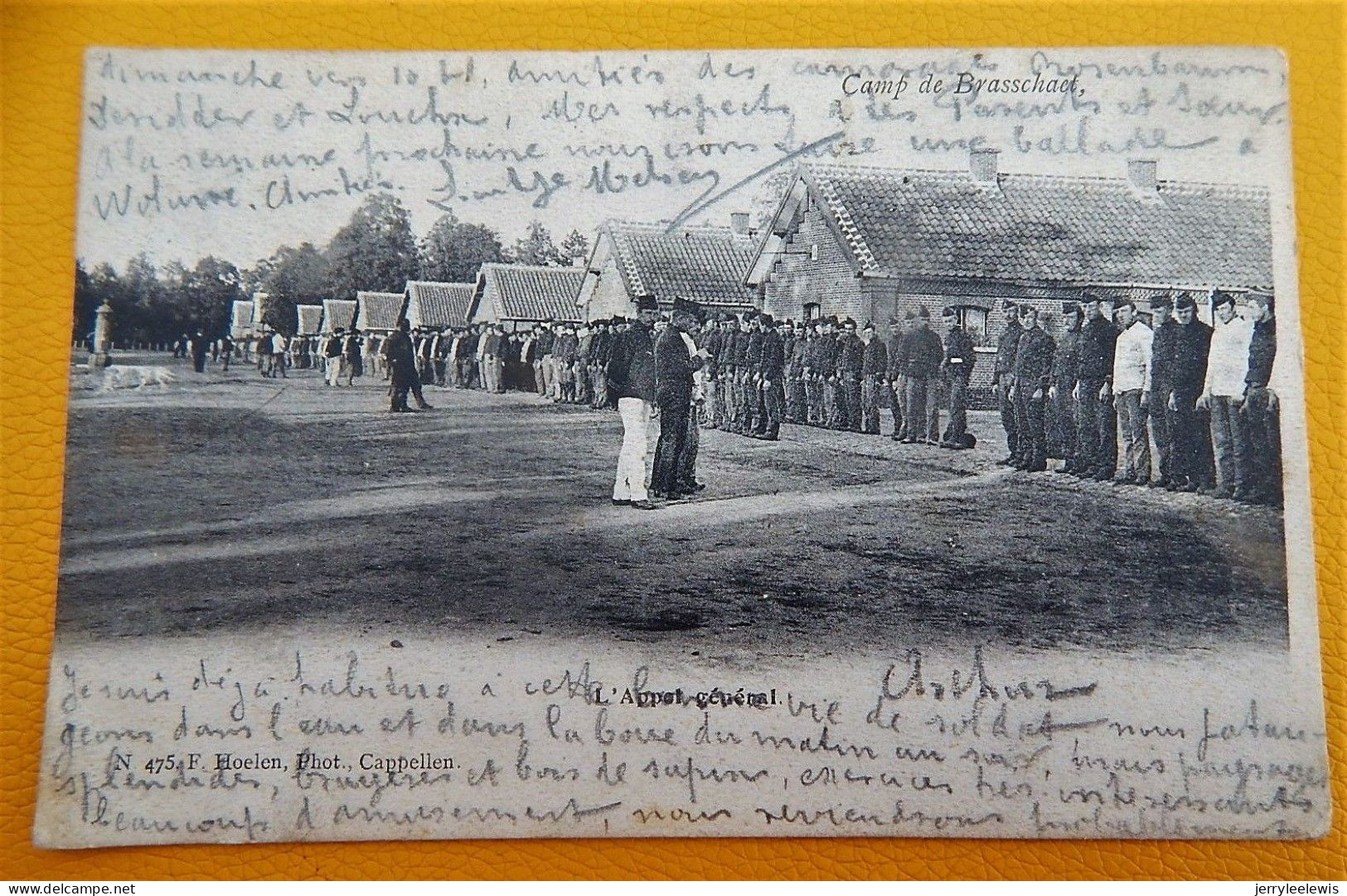 MILITARIA  - BRASSCHAAT - BRASSCHAET POLYGONE -  Camp De Brasschaat : Appel Général  -  1902 - Casernas