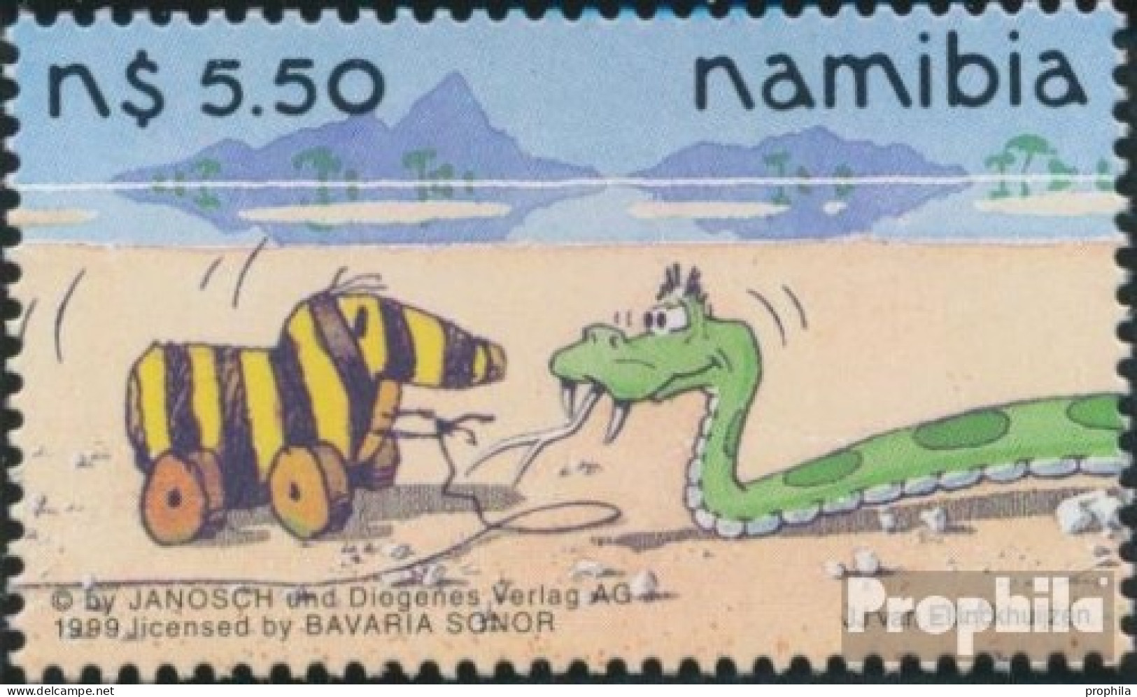 Namibia - Südwestafrika 985 (kompl.Ausg.) Postfrisch 1999 Tigerente Trifft Yoka-Schlange - Namibië (1990- ...)