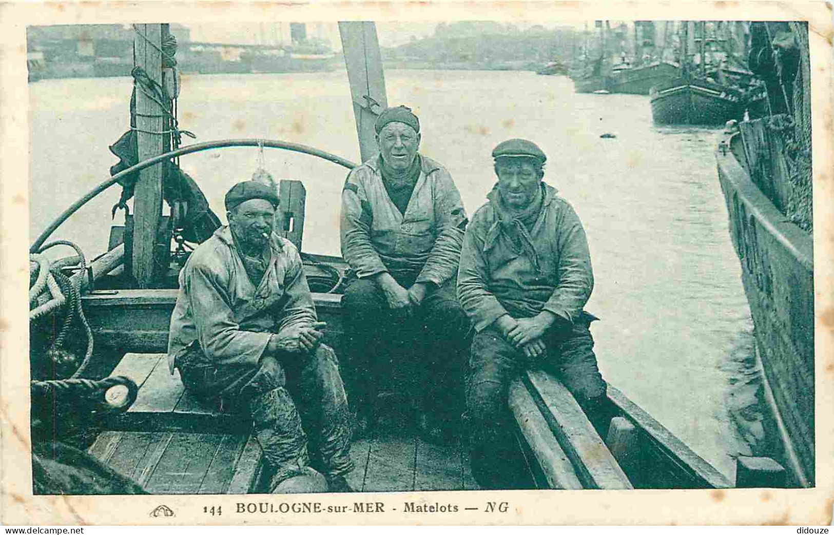 62 - Boulogne Sur Mer - Matelots - Animée - Correspondance - CPA - Oblitération Ronde De 1929 - Etat Pli Visible - Voir  - Boulogne Sur Mer