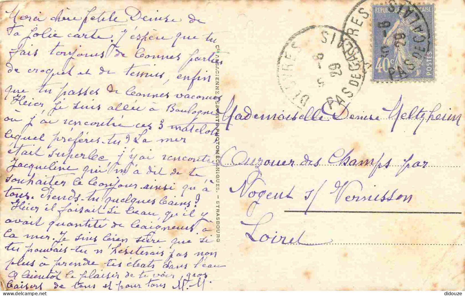 62 - Boulogne Sur Mer - Matelots - Animée - Correspondance - CPA - Oblitération Ronde De 1929 - Etat Pli Visible - Voir  - Boulogne Sur Mer