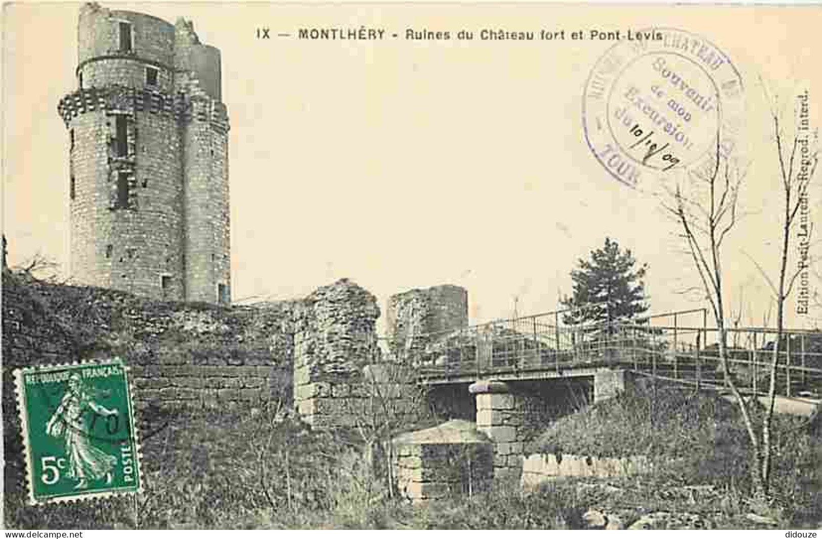 91 - Montlhéry - Ruines Du Château Fort Et Pont Levis - CPA - Voir Scans Recto-Verso - Montlhery