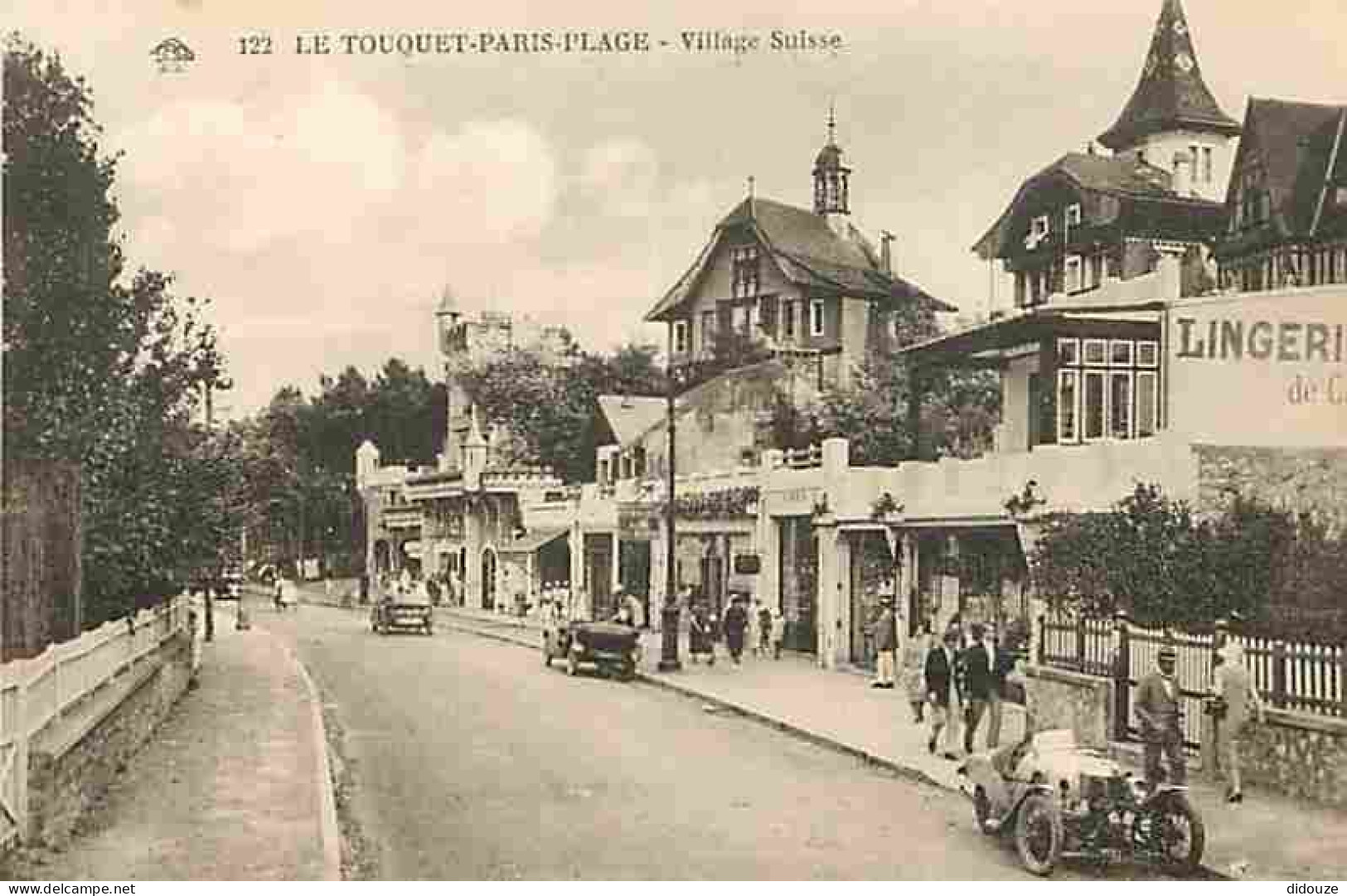 62 - Le Touquet - Village Suisse - Animé - Carte Vierge - CPA - Voir Scans Recto-Verso - Le Touquet