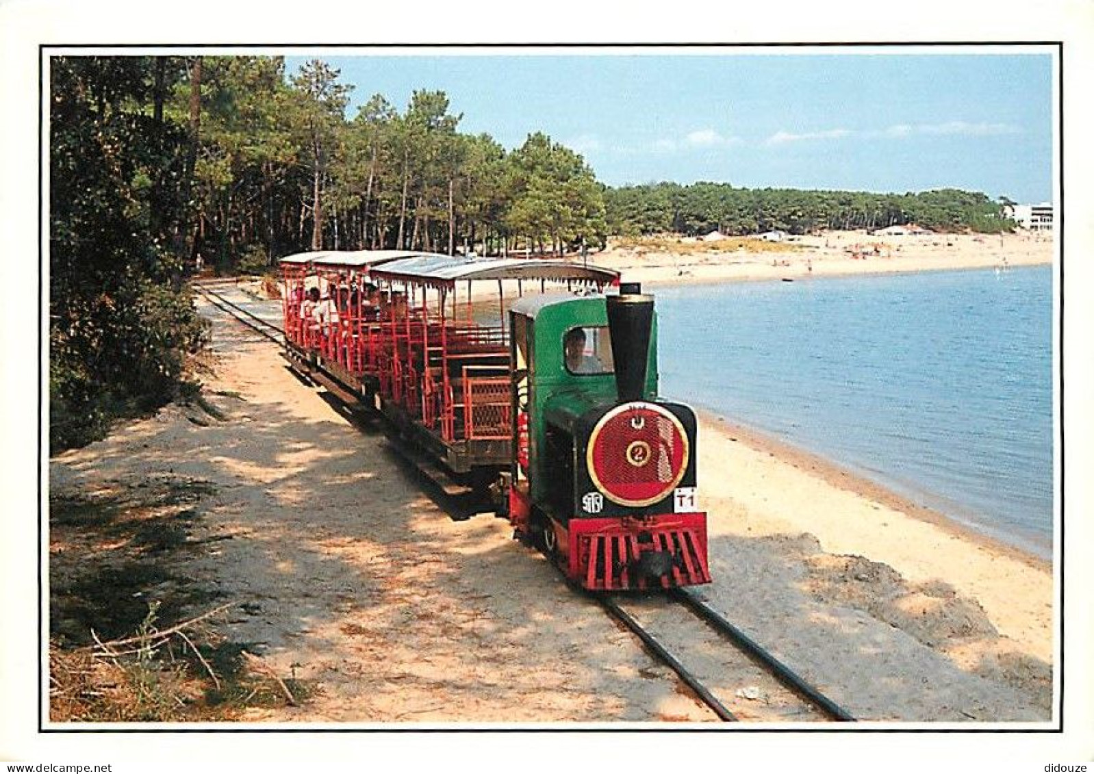 Trains - Ile D'Oléron - Saint Trojan Les Bains - Le Petit Train Devant La Plage De Gatseau - CPM - Carte Neuve - Voir Sc - Trains