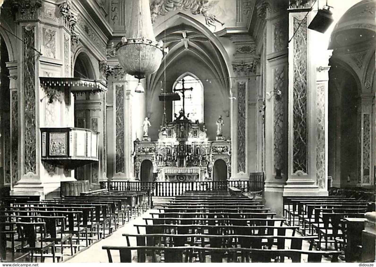 06 - Saint Etienne De Tinée - Intérieur De L'Eglise - Carte Dentelée - CPSM Grand Format - Voir Scans Recto-Verso - Saint-Etienne-de-Tinée