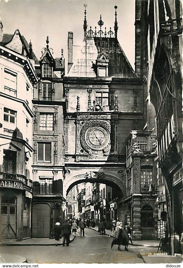 76 - Rouen - Le Gros Horloge - Animée - Mention Photographie Véritable - CPSM Grand Format - Voir Scans Recto-Verso - Rouen