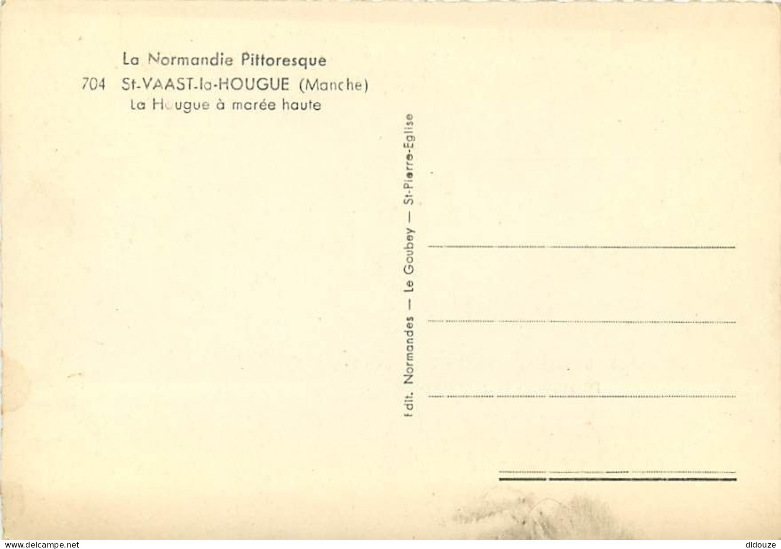 50 - Saint Vaast La Hougue - La Hougue à Marée Haute - CPSM Grand Format - Voir Scans Recto-Verso - Saint Vaast La Hougue