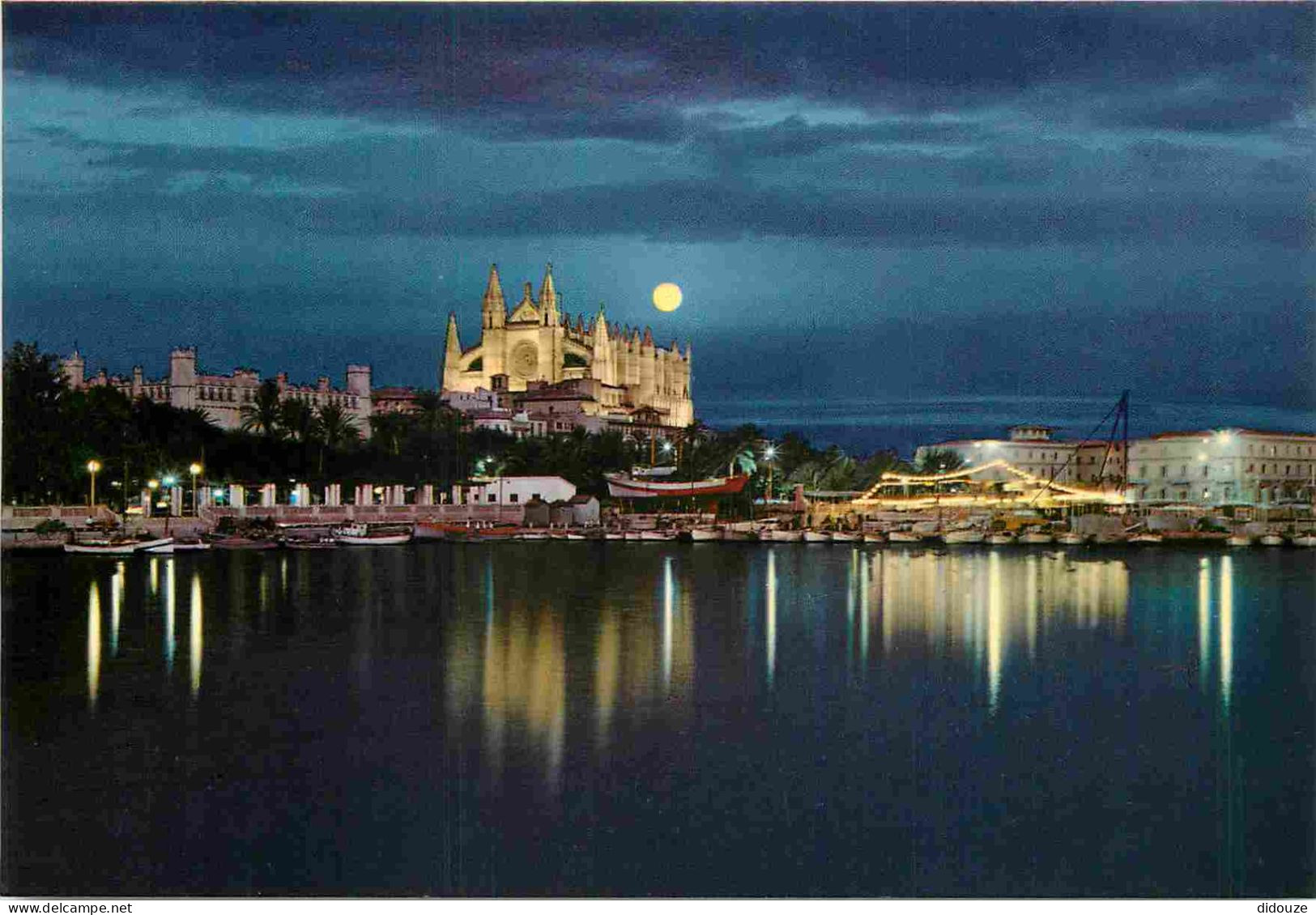 Espagne - Espana - Islas Baleares - Palma De Mallorca - Vista Nocturna - CPM - Carte Neuve - Voir Scans Recto-Verso - Palma De Mallorca