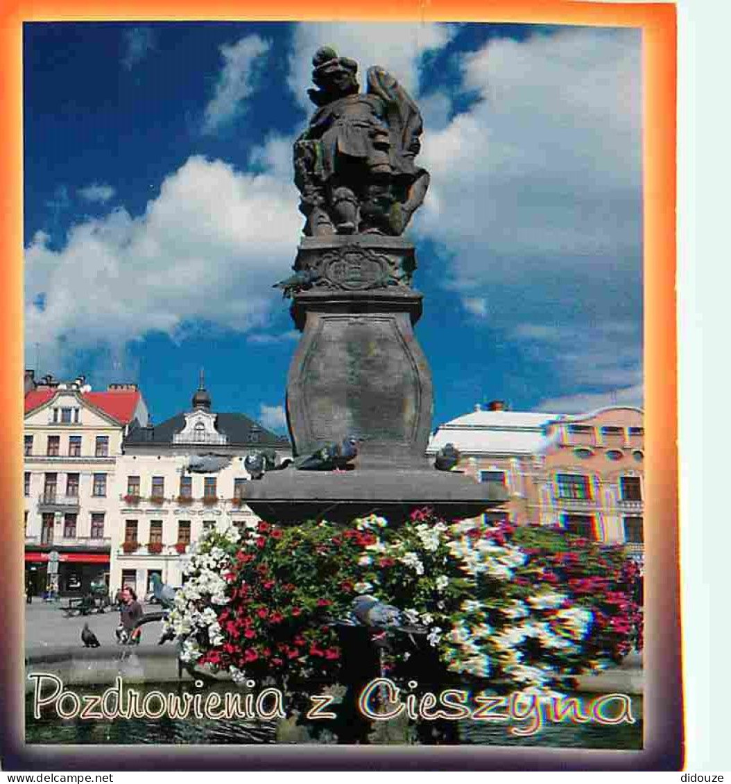 Pologne - Cieszyn - Rynek - Monument - Fleurs - Voir Timbre De Pologne - CPM - Voir Scans Recto-Verso - Pologne