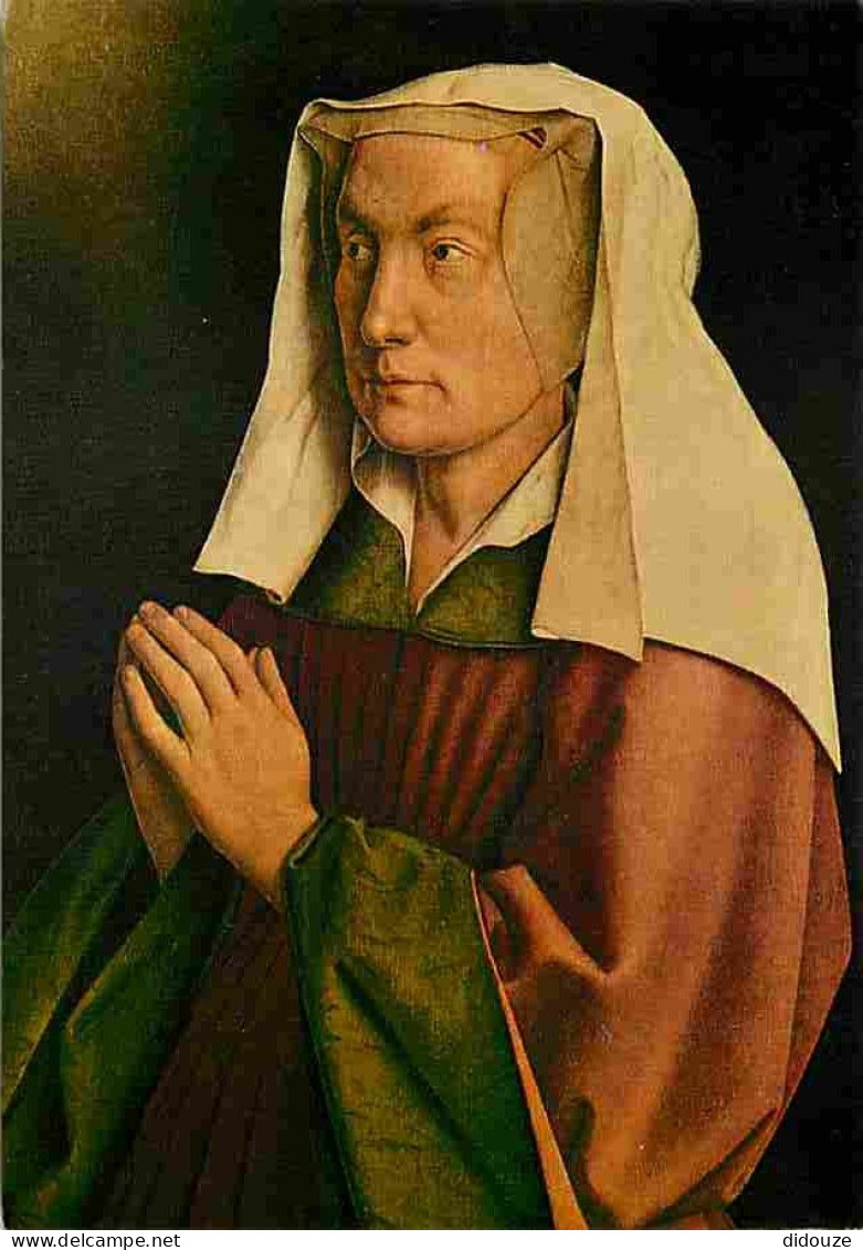 Art - Peinture Religieuse - Van Eyck - Het Lam Gods - Elisabeth Borluut épouse Du Donateur - Gent - Sint-Baafskathedraal - Tableaux, Vitraux Et Statues
