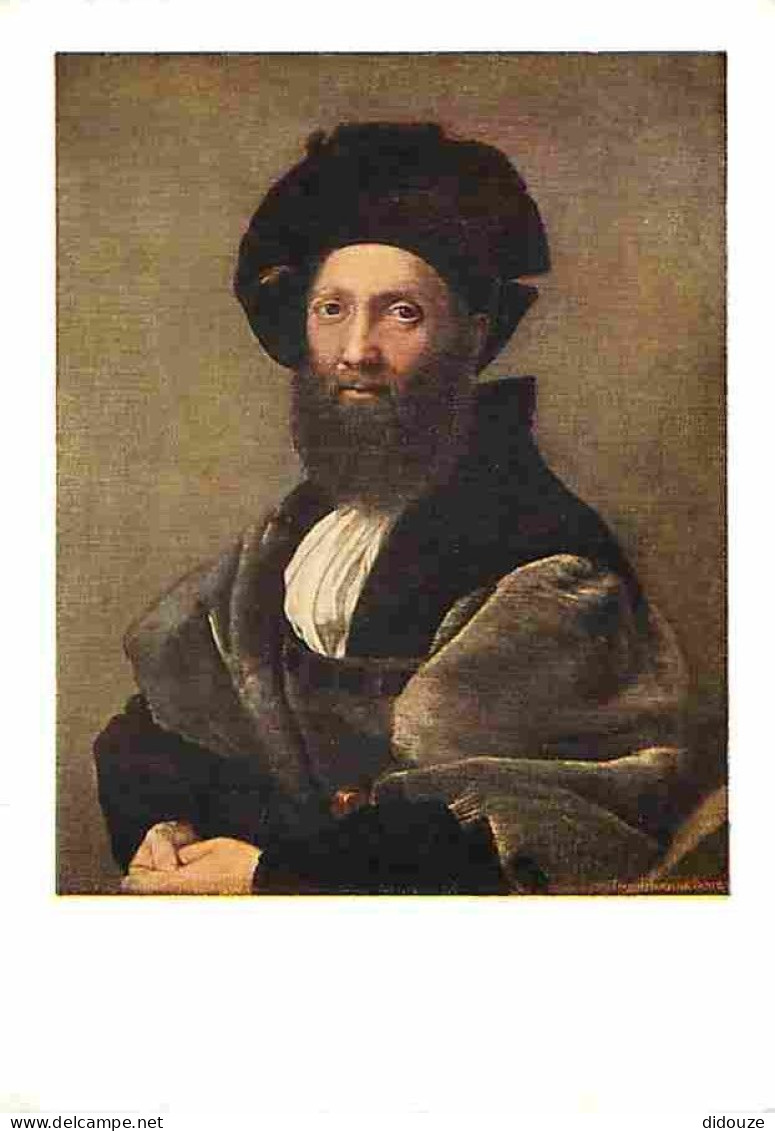 Art - Peinture - Rapahael Sanzio - Portrait De Balthazar Castiglione - CPM - Voir Scans Recto-Verso - Peintures & Tableaux